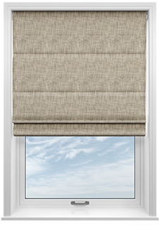 Foxford, Cheviot - Twist&Fit Roman Blind
